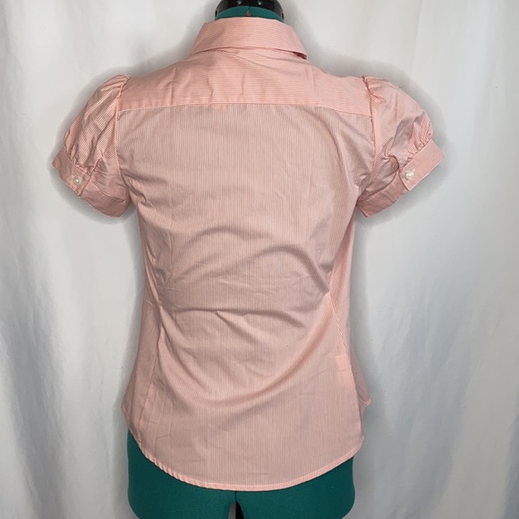 Ann Taylor Short-Sleeve Button Down Blouse-0P - Picture 2 of 7